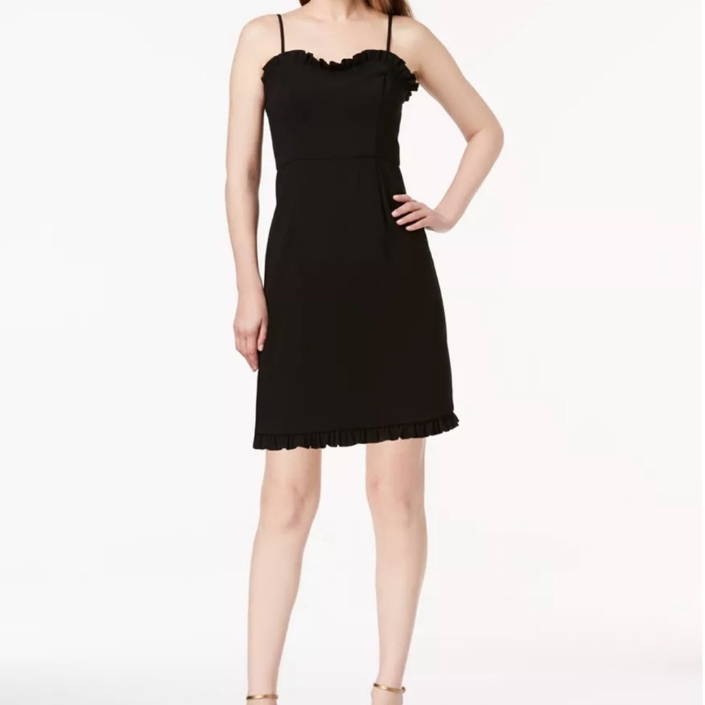 Promesa Women’s Black Mini Dress With Thin Straps Size L